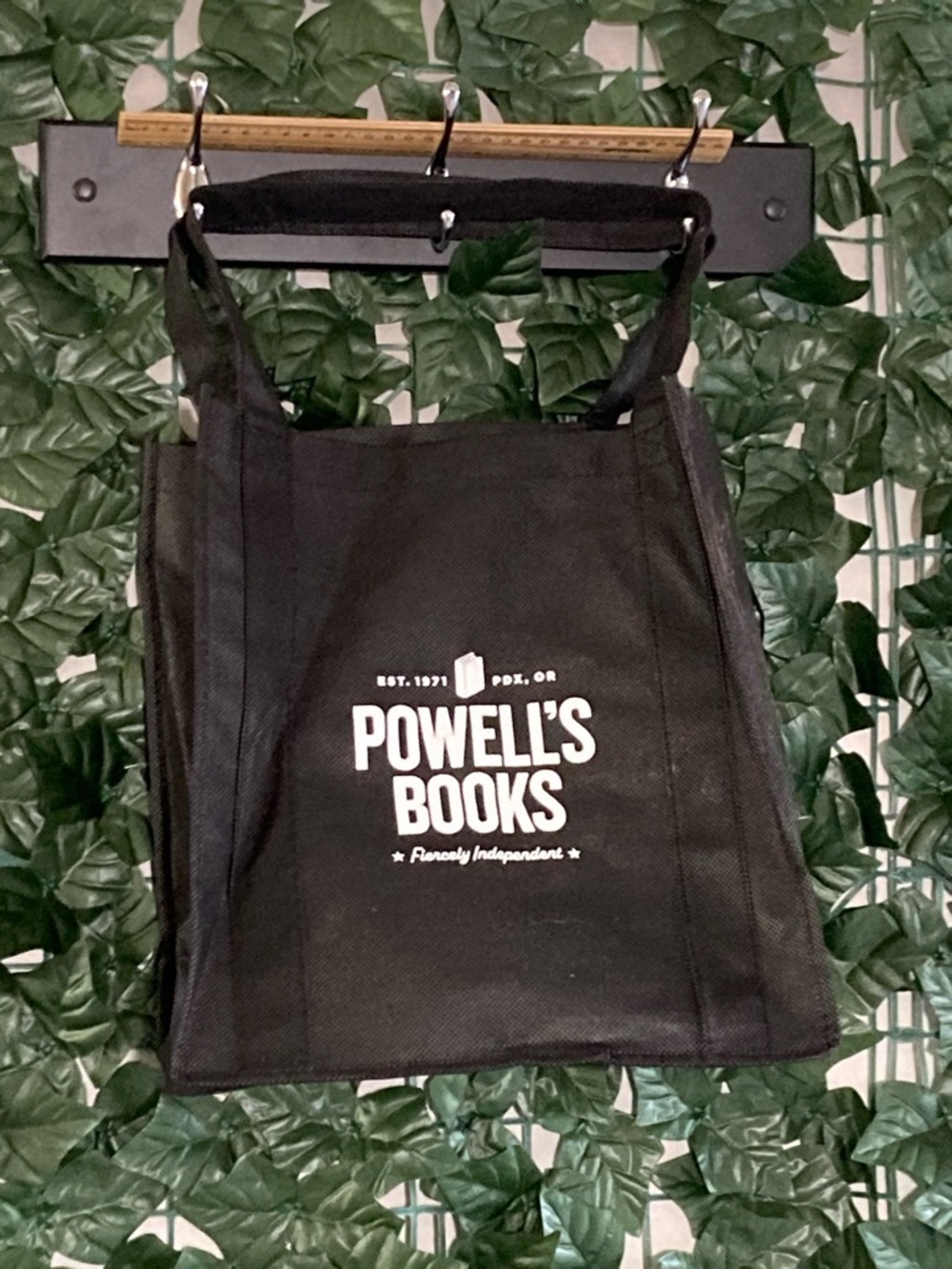 5 for $10: Powell's Books Black Logo Tote